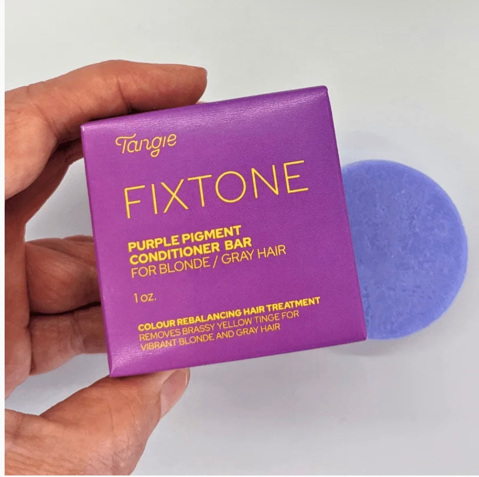 Tangie Fixtone Purple Pigment Conditioner Bar for Blonde/Grey hair